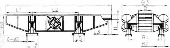 電機(jī)振動(dòng)輸送機(jī)外形尺寸