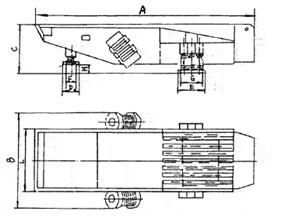 ZZG低矮式振動給料機結(jié)構(gòu)圖
