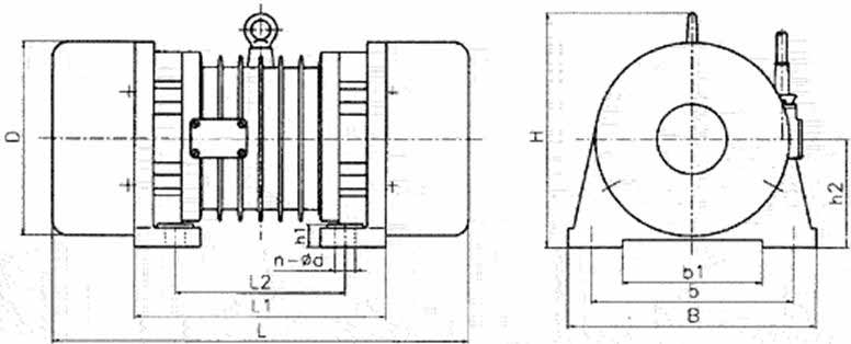 ZG系列慣性振動器結構圖